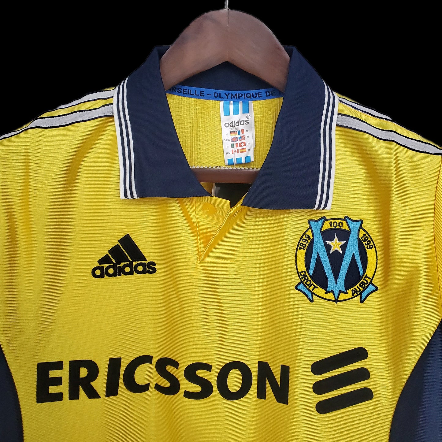 Maillot Rétro OM 1998/99 – Extérieur Jaune