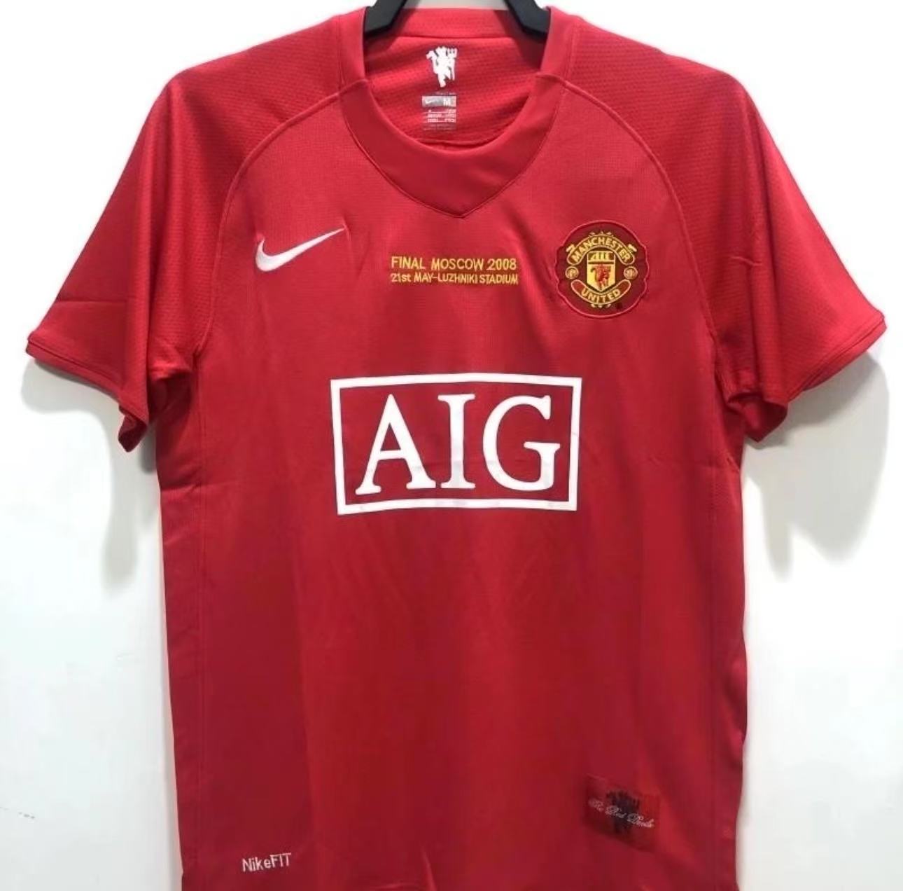 Maillot Rétro Manchester United 07/08 Home – Finale Ligue des Champions