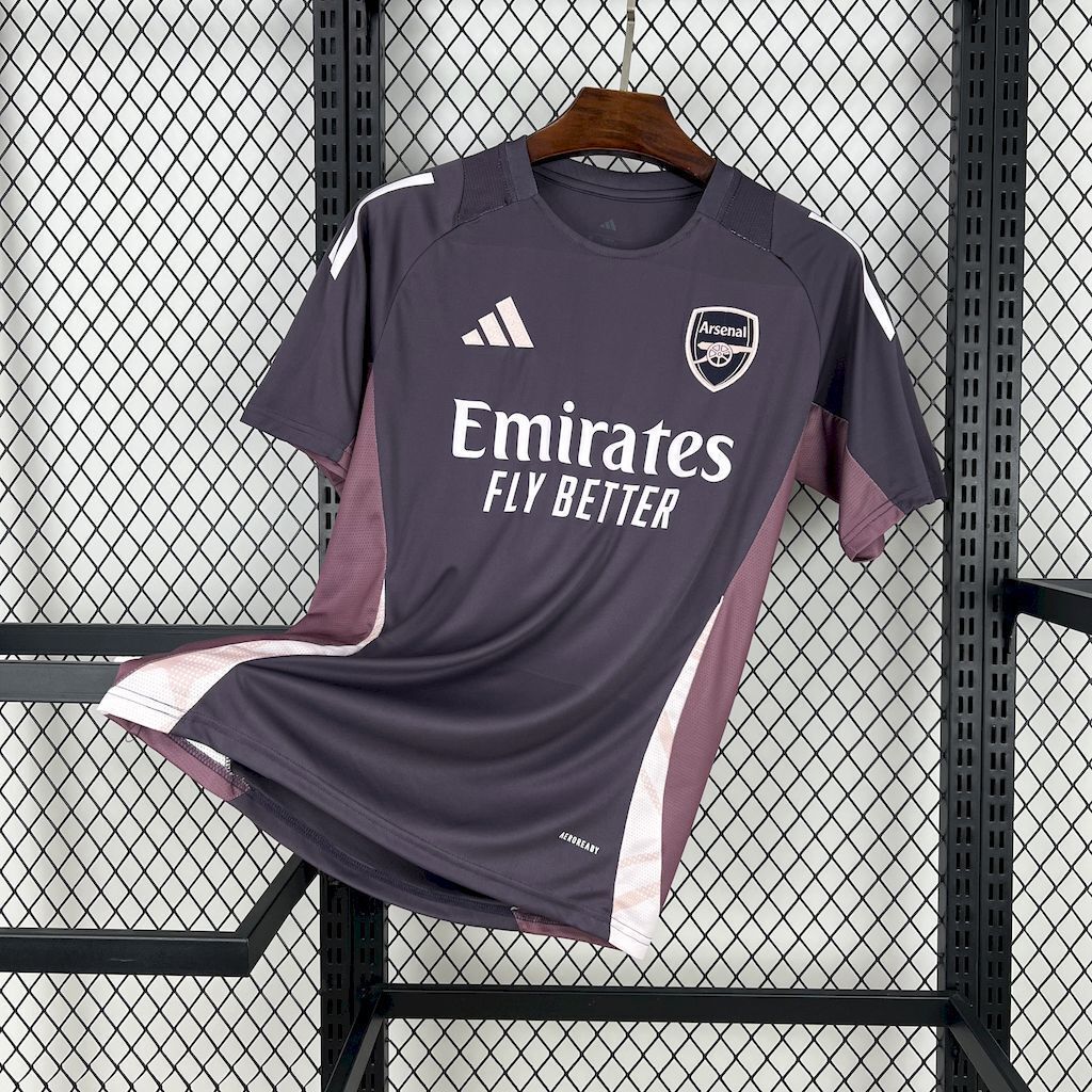 Arsenal 24/25 Tiro Training Jersey – Violet (Aurora Black / Purple)