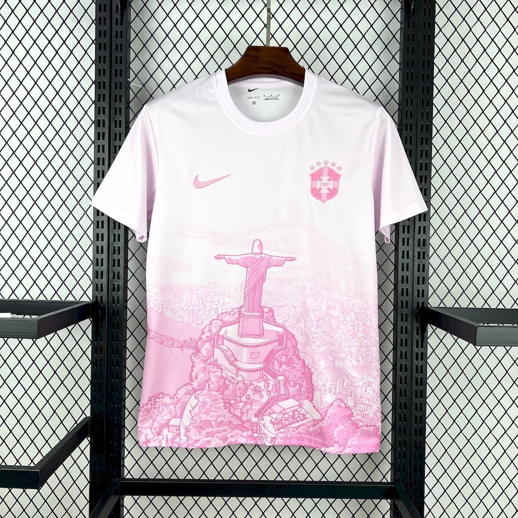 Brazil 25/26 Special Edition Jersey – Pink & White