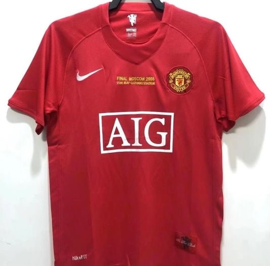 Maillot Rétro Manchester United 07/08 Home – Finale Ligue des Champions